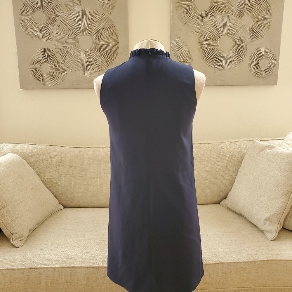 French Connection Navy Shift Dress Sz2 - Picture 6 of 10